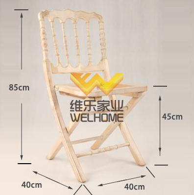 Wooden folding napoleon chair for wedding/event